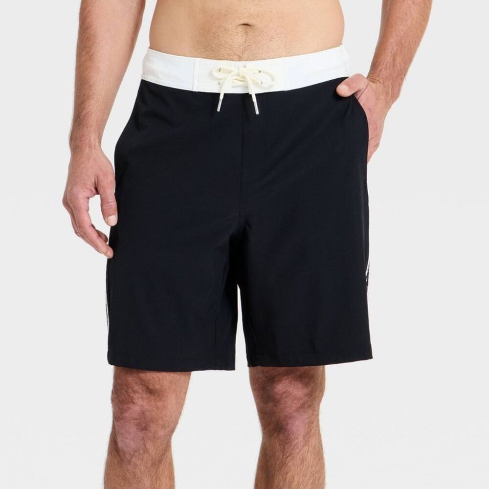 Goodfellow & Co - Men's 9'' Swim Trunks - Goodfellow & Co Black L Black